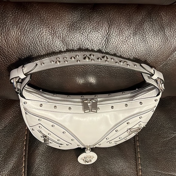 Versace repeat Medusa leather logo hobo crossbody bag  NEW - Picture 8 of 13